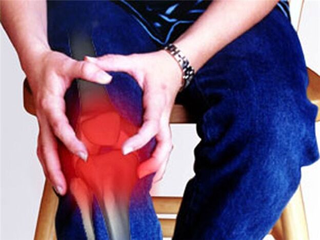 Πόνος στην άρθρωση του γόνατος που προκαλείται από παθολογική διαδικασία